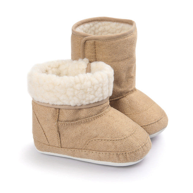 Baby Soft Sole Snow Boots Soft Crib Shoes Toddler Boots baby girls shoes winter